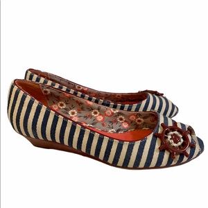 Poetic License anchors aweigh striped shoes